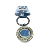 UNC Gold Rim Rotating Keychain